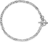David Yurman DY Mercer® Toggle Chain Necklace in Sterling Silver with Diamonds, 8mm