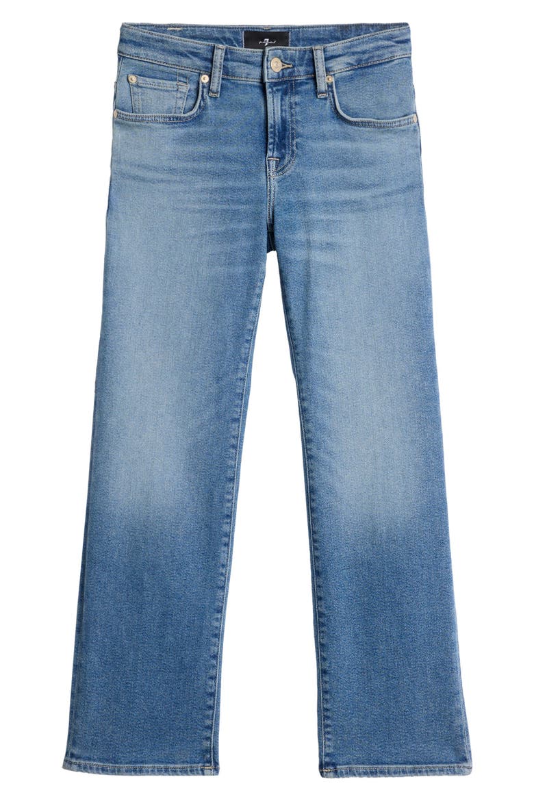 Calie Ankle Straight Leg Jeans, Alternate, color, AQUASHADE