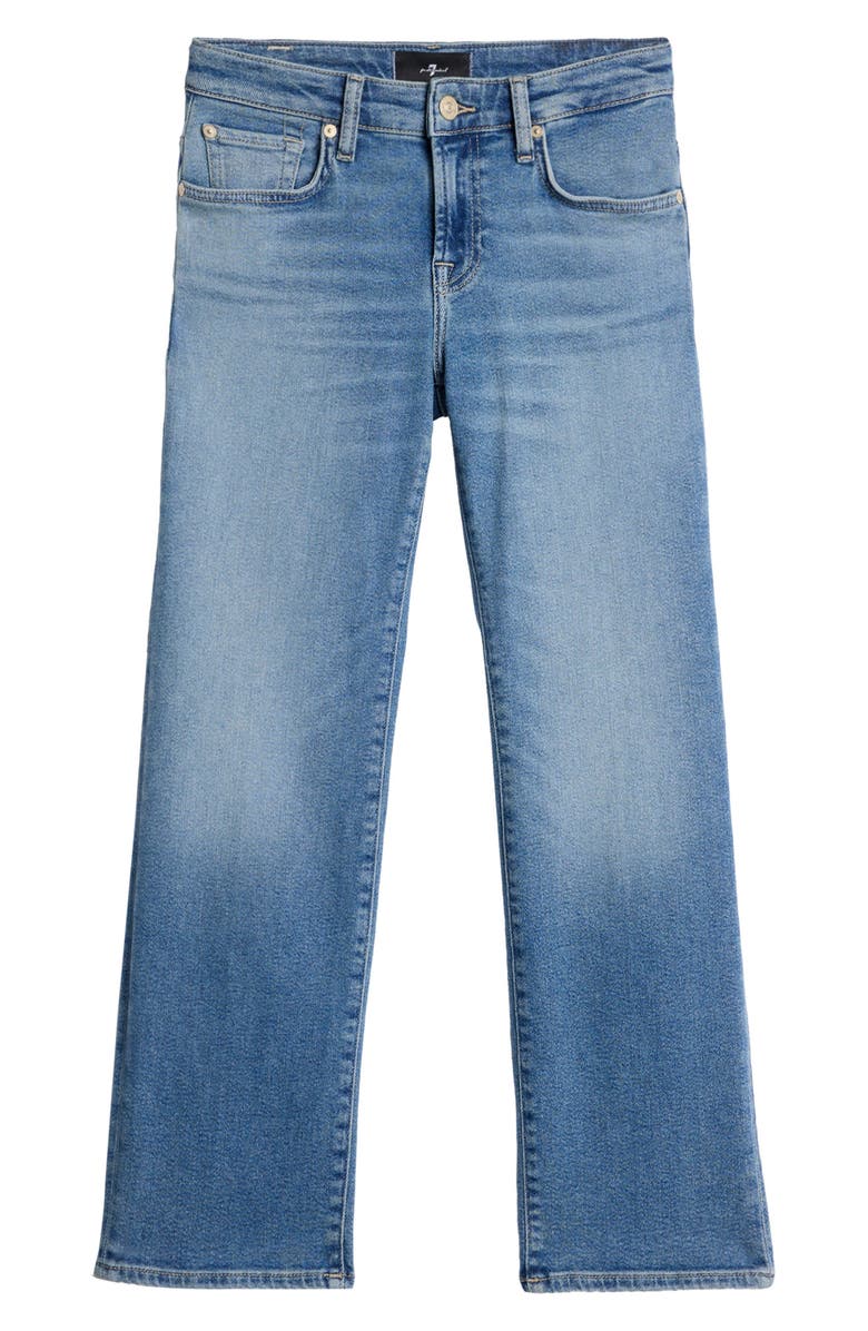 7 For All Mankind Calie Ankle Straight Leg Jeans, Alternate, color, Aquashade