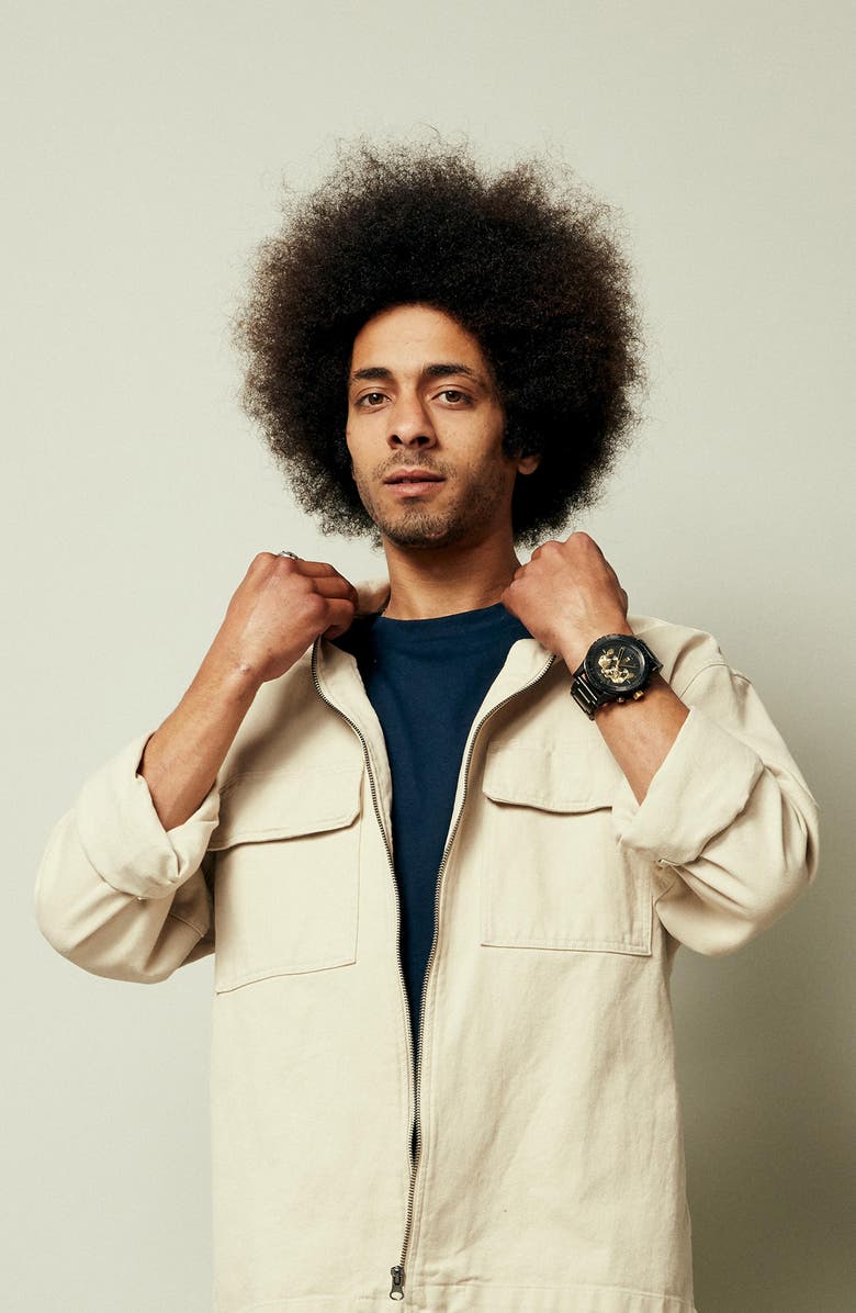 Nixon x 2PAC 51-30 Bracelet Chronograph Watch, 51mm, Alternate, color, 