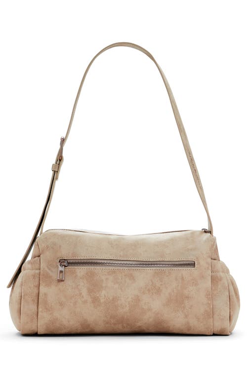 Desigual Faux Leather Shoulder Bag In Sand