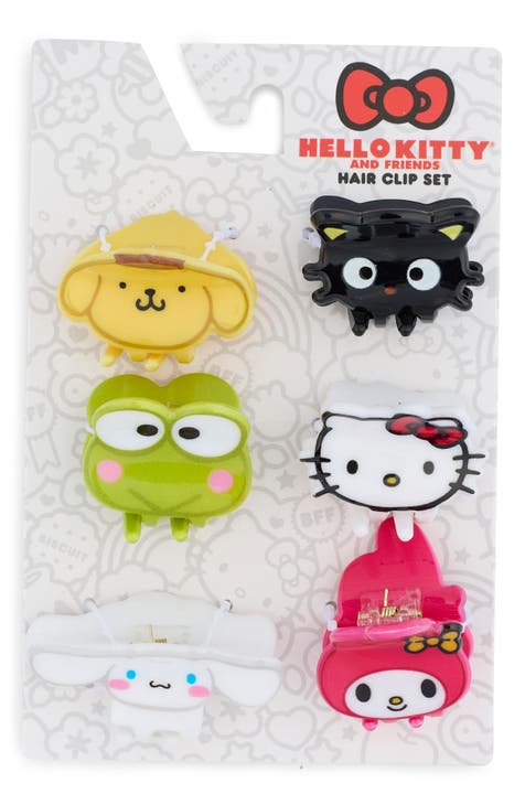 Kids' Hello Kitty® & Friends 6-Pack Claw Clips (Big Kid)