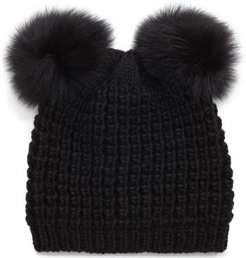 Kyi Kyi Genuine Fox Fur Pompoms Hat | Nordstrom display picture 2