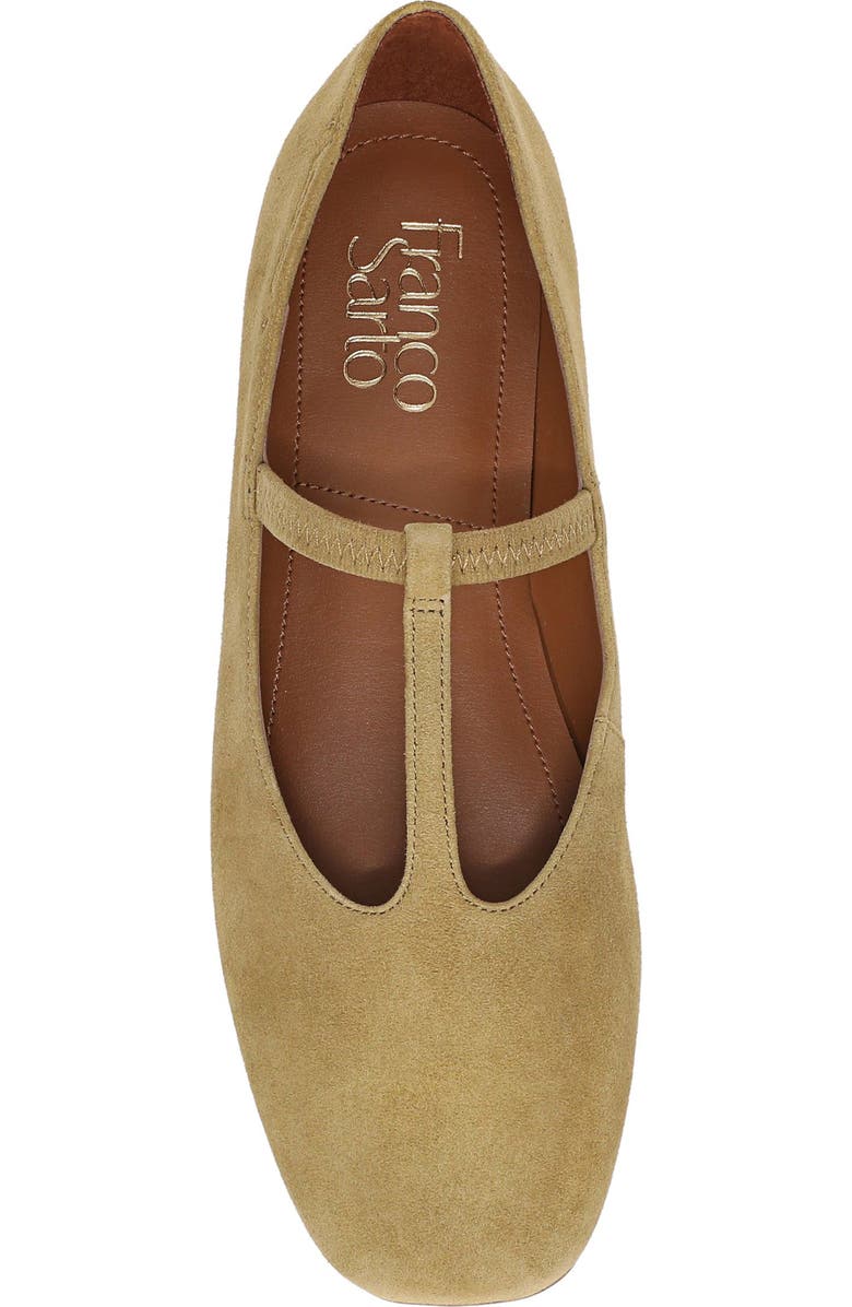 Franco Sarto Maaja T-Strap Flat, Alternate, color, Senape Brown