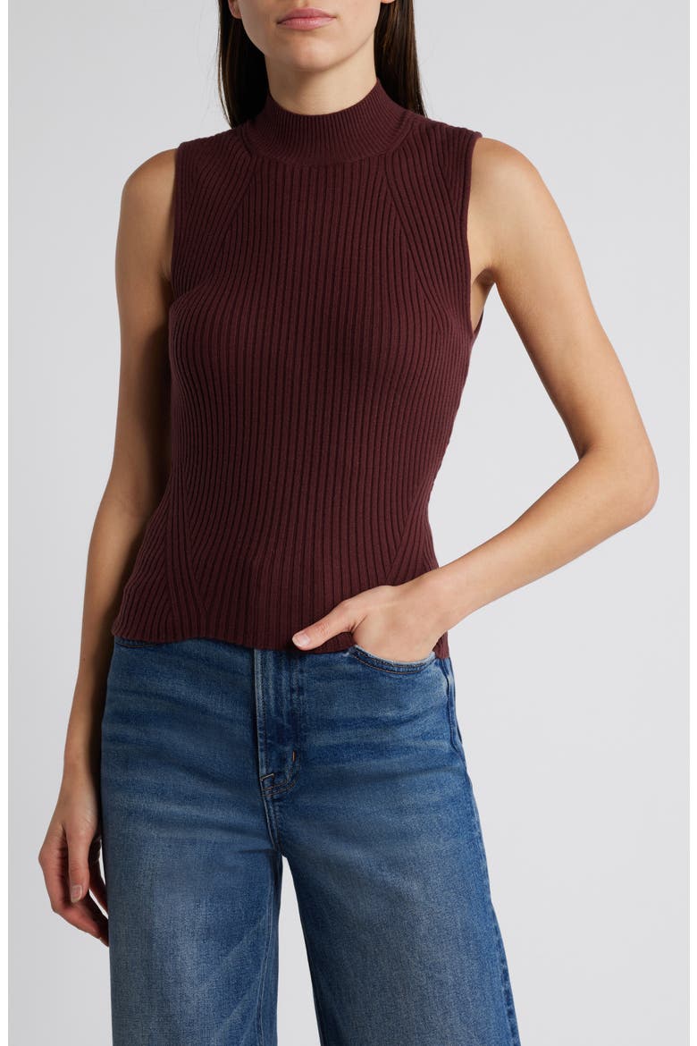 Fidelia Metallic Rib Tank, Main, color, OXBLOOD