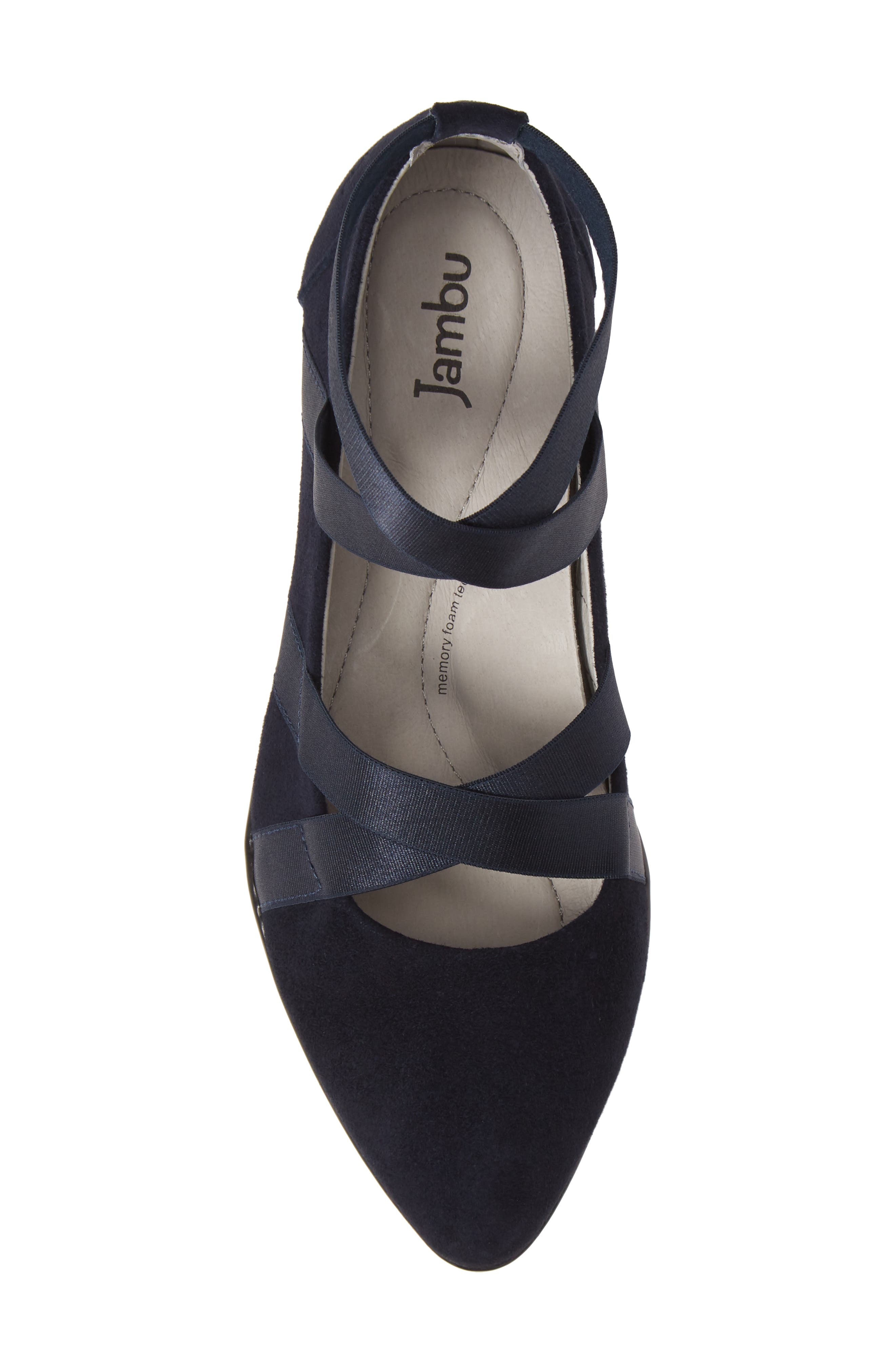Rumson Flat, Alternate, color, NAVY SUEDE