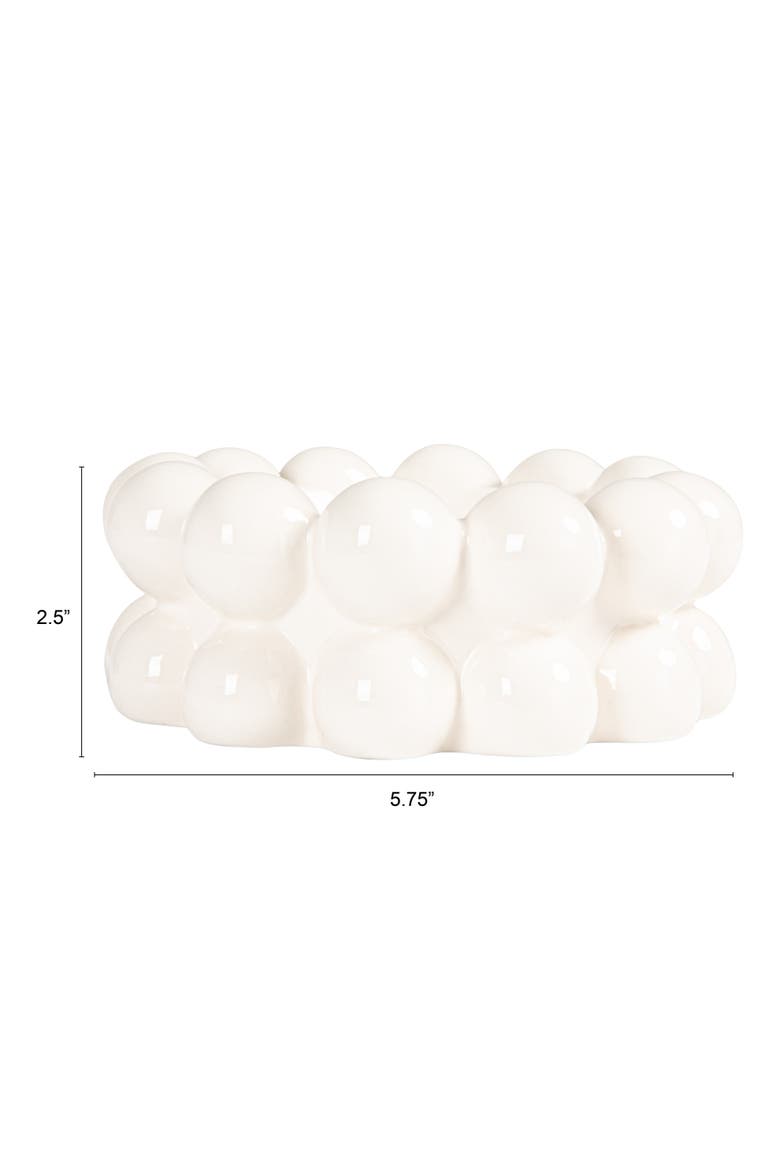 Bowl with Raised Dots, Alternate, color, White