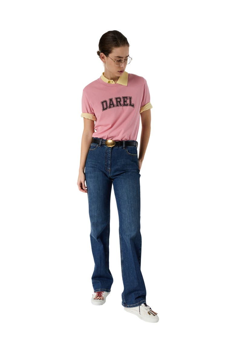 Melly Retro Logo T-Shirt, Alternate, color, Light Pink