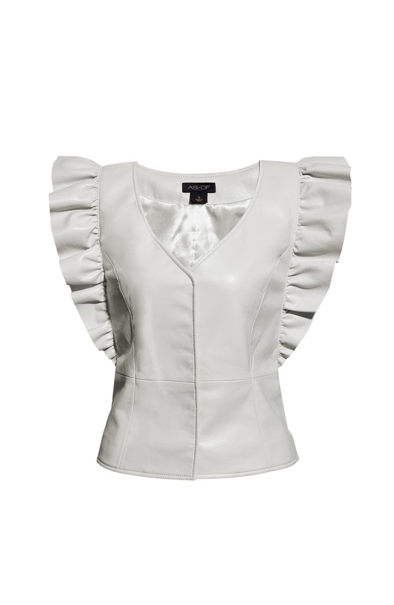 AS by DF Sylvia Recycled Leather Top, Alternate, color, 