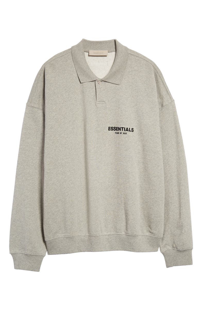 Fear of God Essentials Long Sleeve Polo, Alternate, color, 