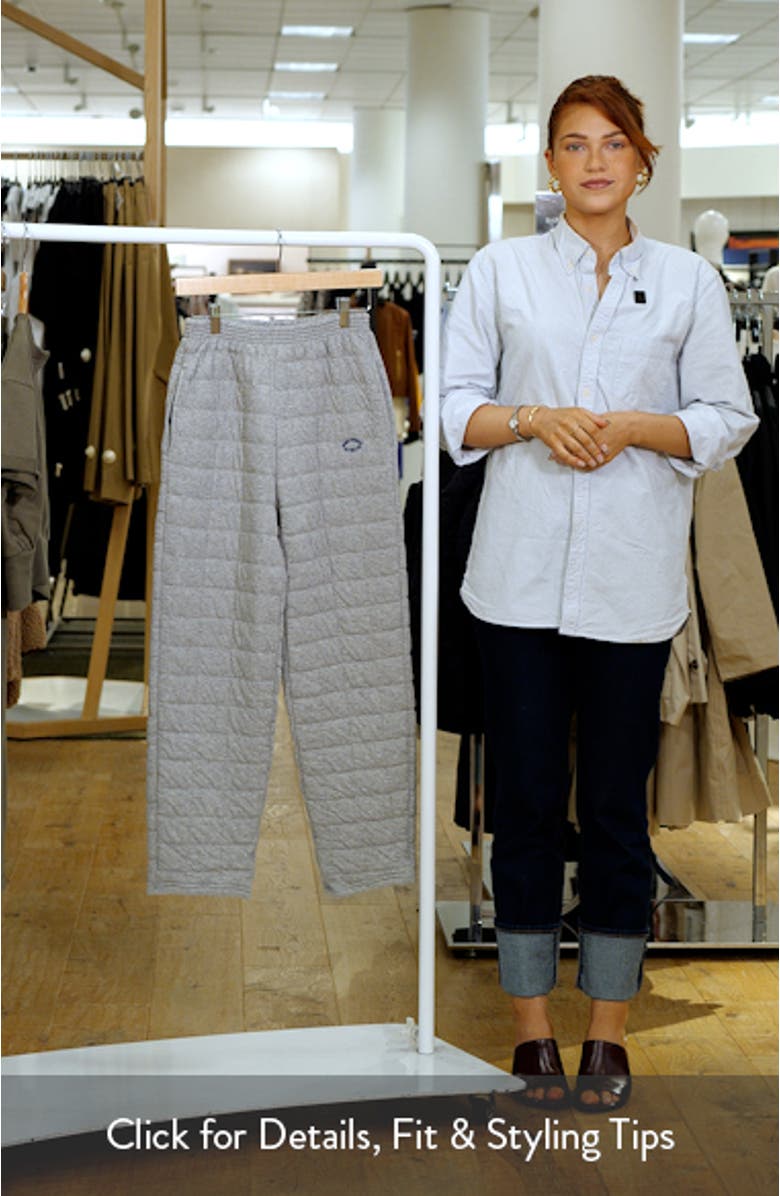 Kids' Quilted Cotton Blend Sweatpants, sales video thumbnail