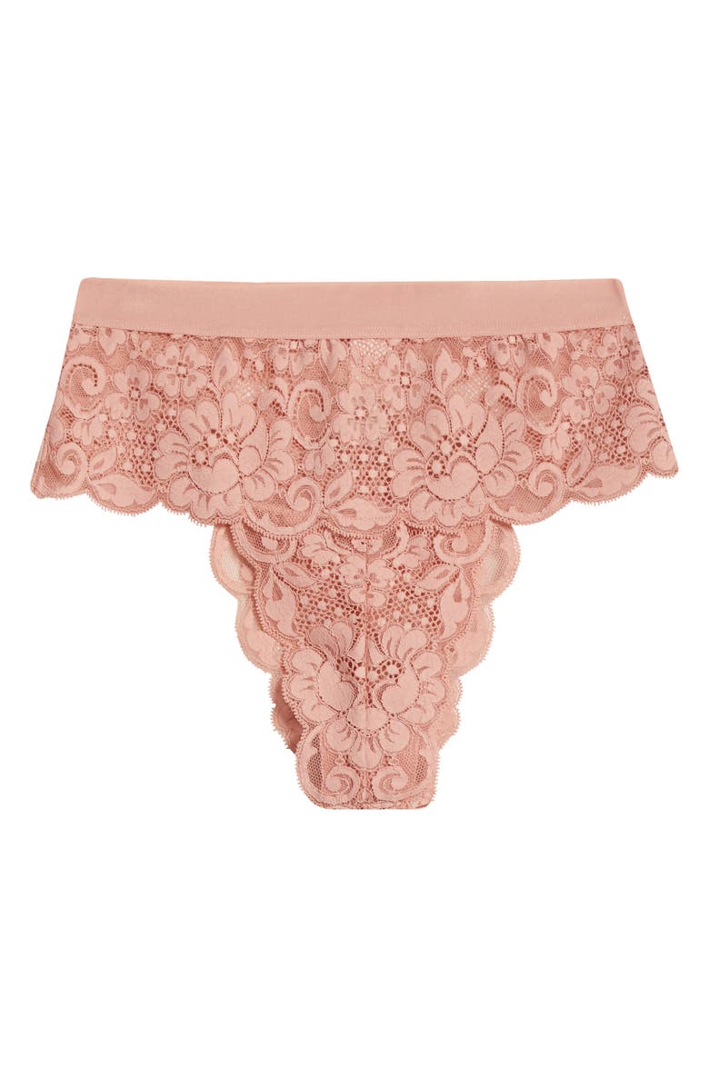 HAH Spin Me Lace Panties, Alternate, color, Copper Rose