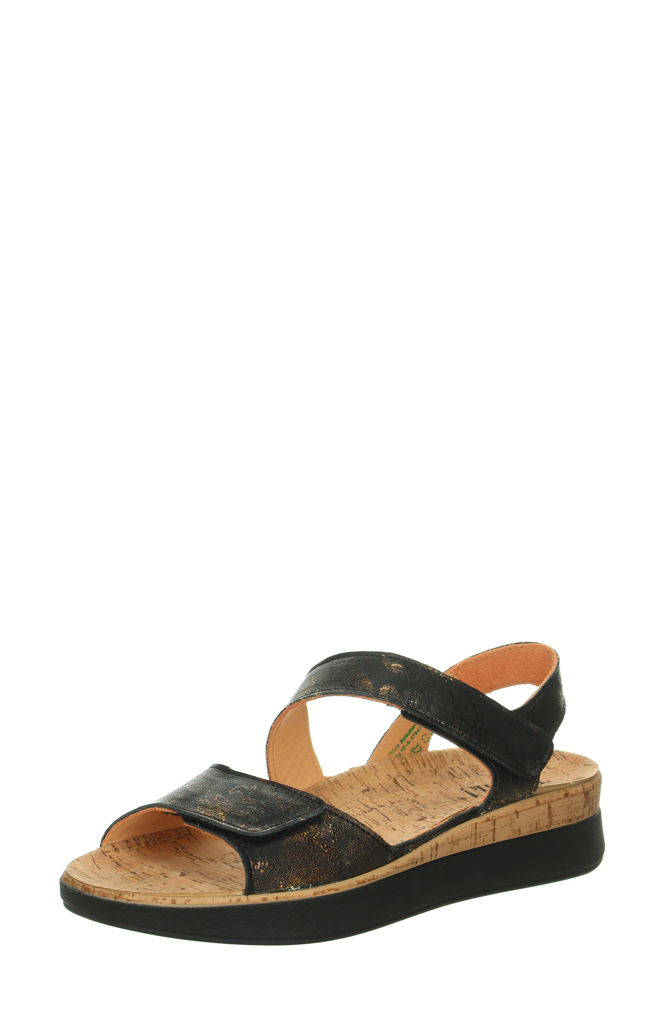 Think! Meggie Sandal, Main, color, Black
