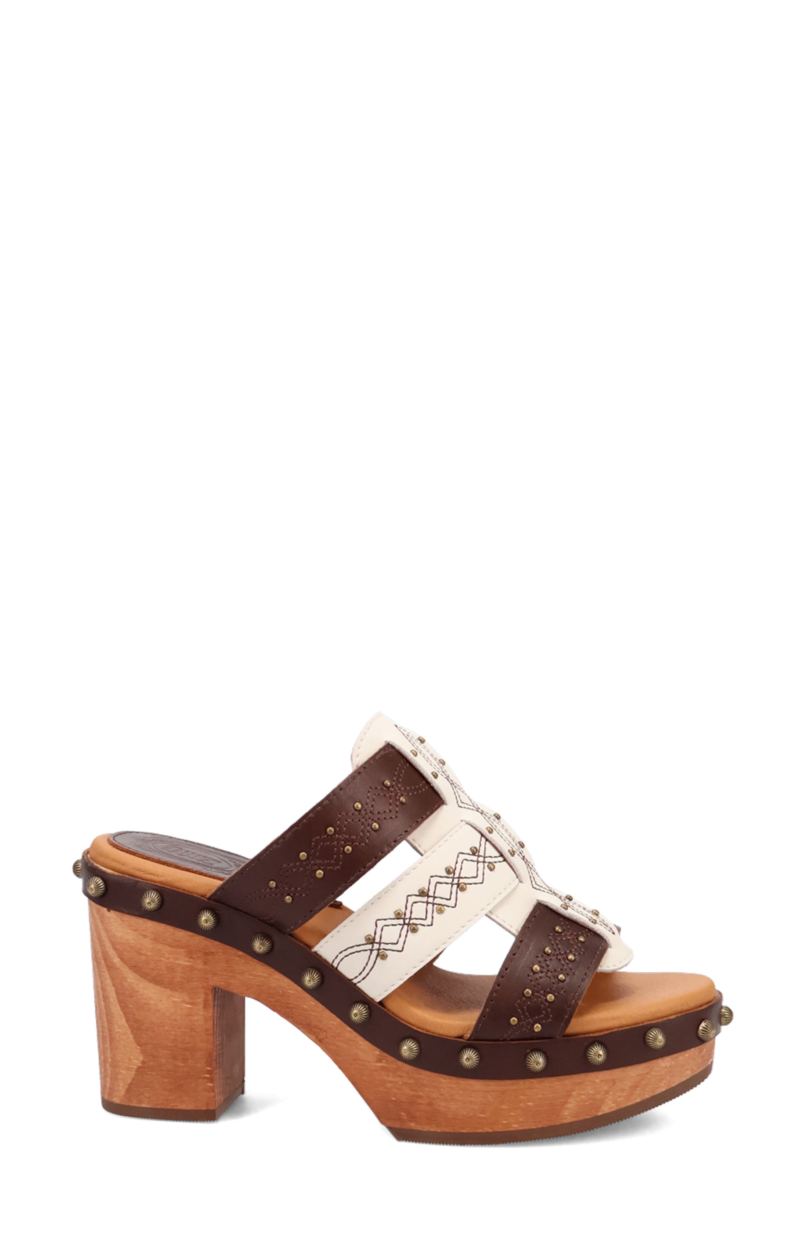 Dingo Chateau Platform Wedge Sandal, Alternate, color, Brown