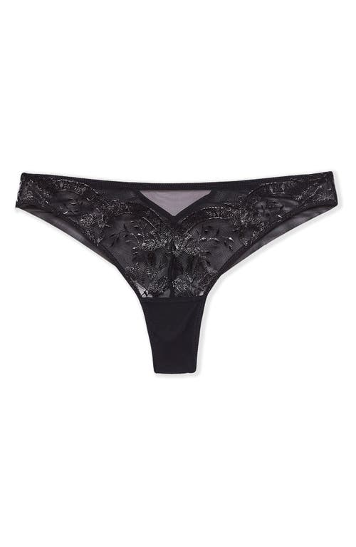 Etam Enivrante Tanga Thong In Black