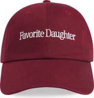 Favorite Daughter Classic Logo Cotton Twill Baseball Cap