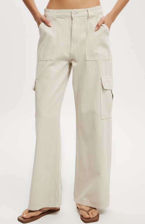 Shop Cotton On Relaxed Cargo Jean In Soft Taupe
