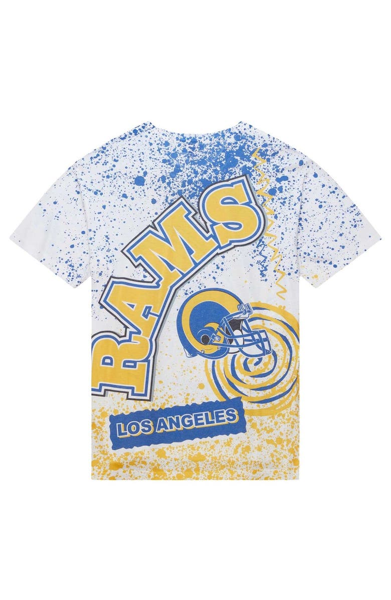 Mitchell & Ness Men's Mitchell & Ness White Los Angeles Rams Team Burst Sublimated T-Shirt, Alternate, color, 