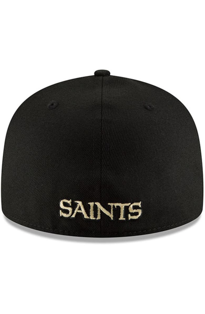 New Era Men's New Era Black New Orleans Saints Omaha 59FIFTY Hat, Alternate, color, Black