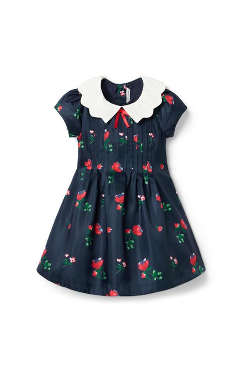 The Pintuck Floral Dress (Little Kid & Big Kid)