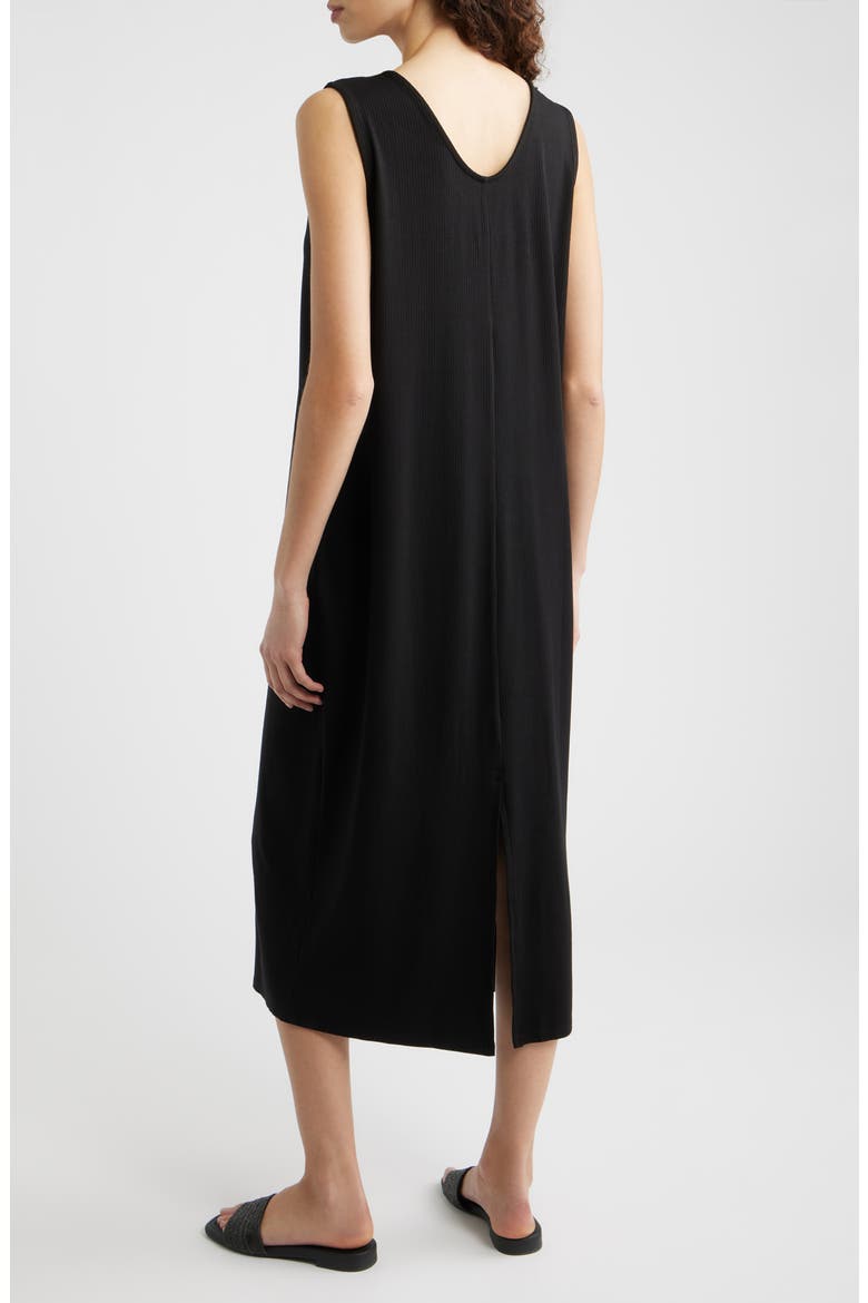 Sleeveless Shift Dress, Alternate, color, BLACK