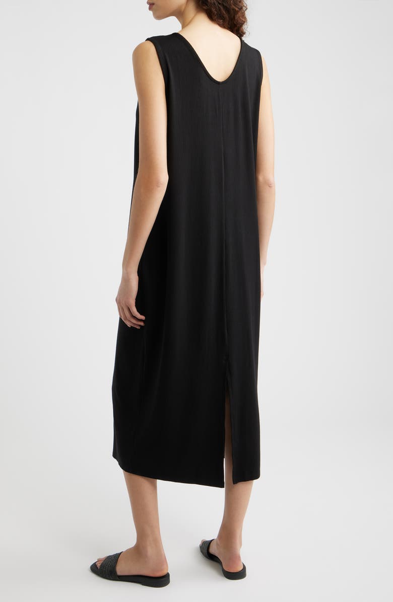 Eileen Fisher Sleeveless Shift Dress, Alternate, color, Black