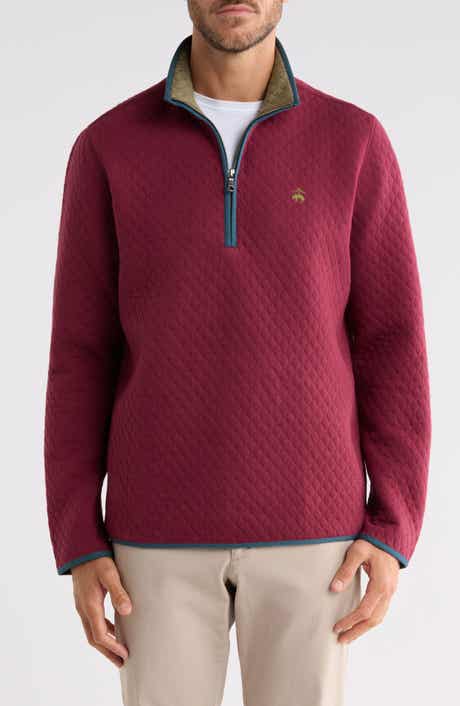 Diamond Quilted Half Zip Pullover