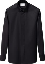 Eton Contemporary Fit Geometric Brocade Supima Cotton Dress Shirt