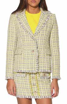 Walter Baker Damon Tweed Blazer Jacket