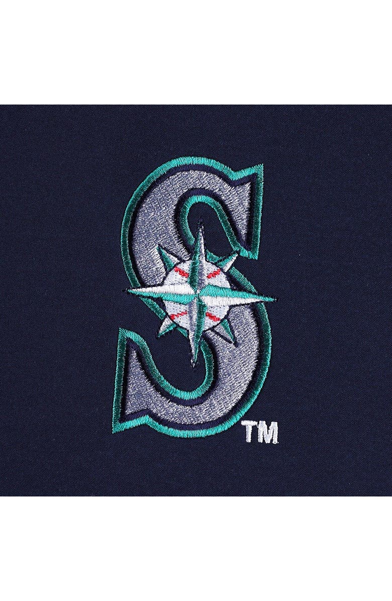 DUNBROOKE Men's Dunbrooke Navy/Heather Gray Seattle Mariners Alpha Full-Zip Jacket, Alternate, color,