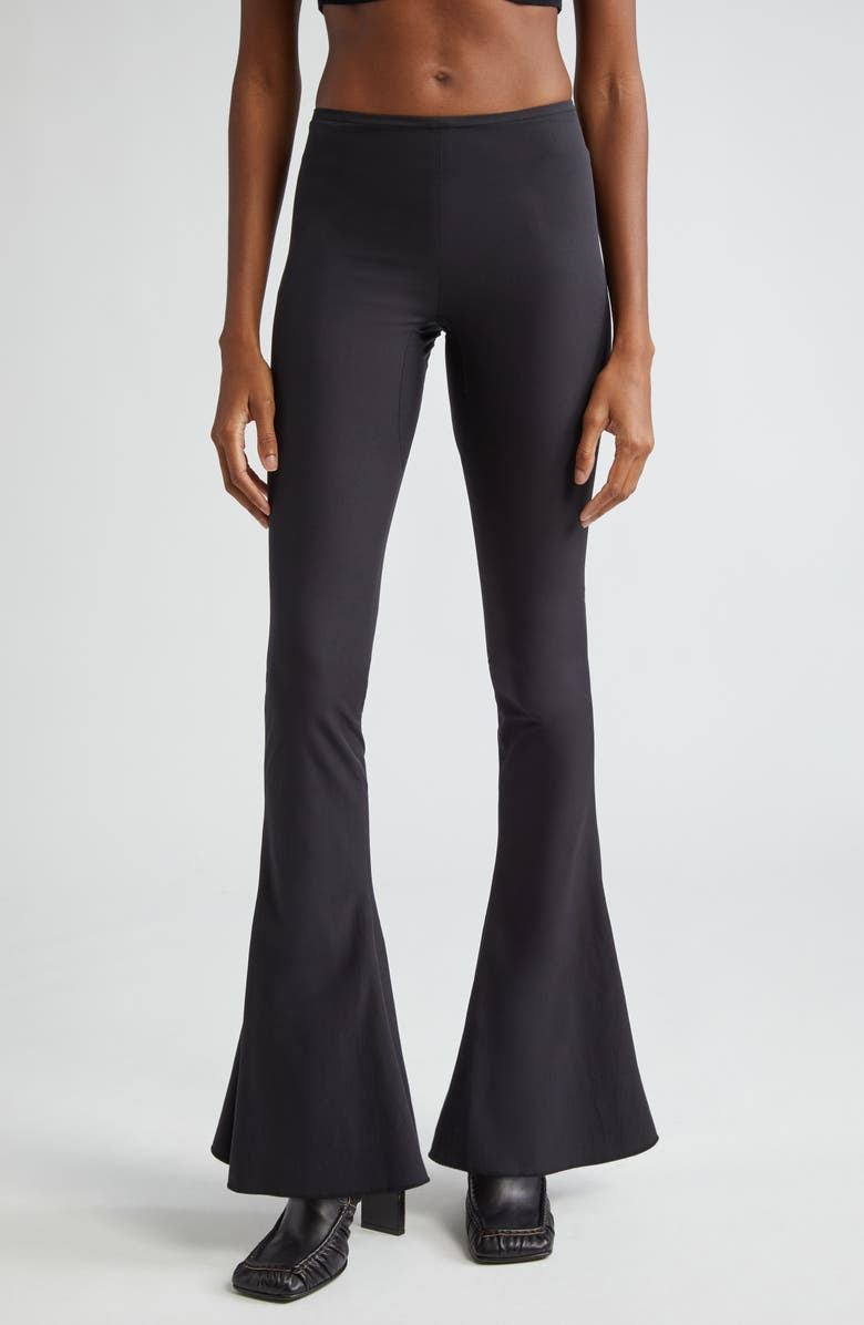 Knwls Slim Stretch Virgin Wool Flare Leg Trousers, Main, color,