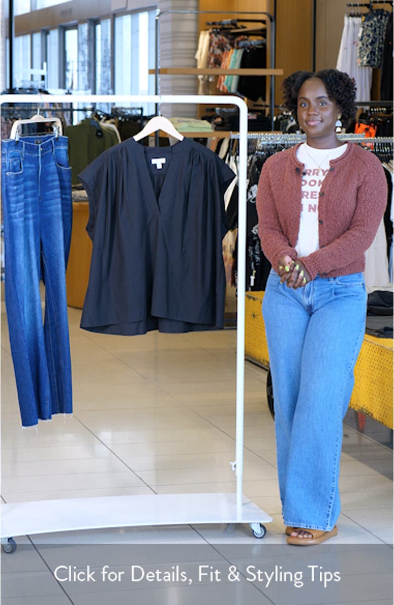 Shirred Cap Sleeve Top, sales video thumbnail