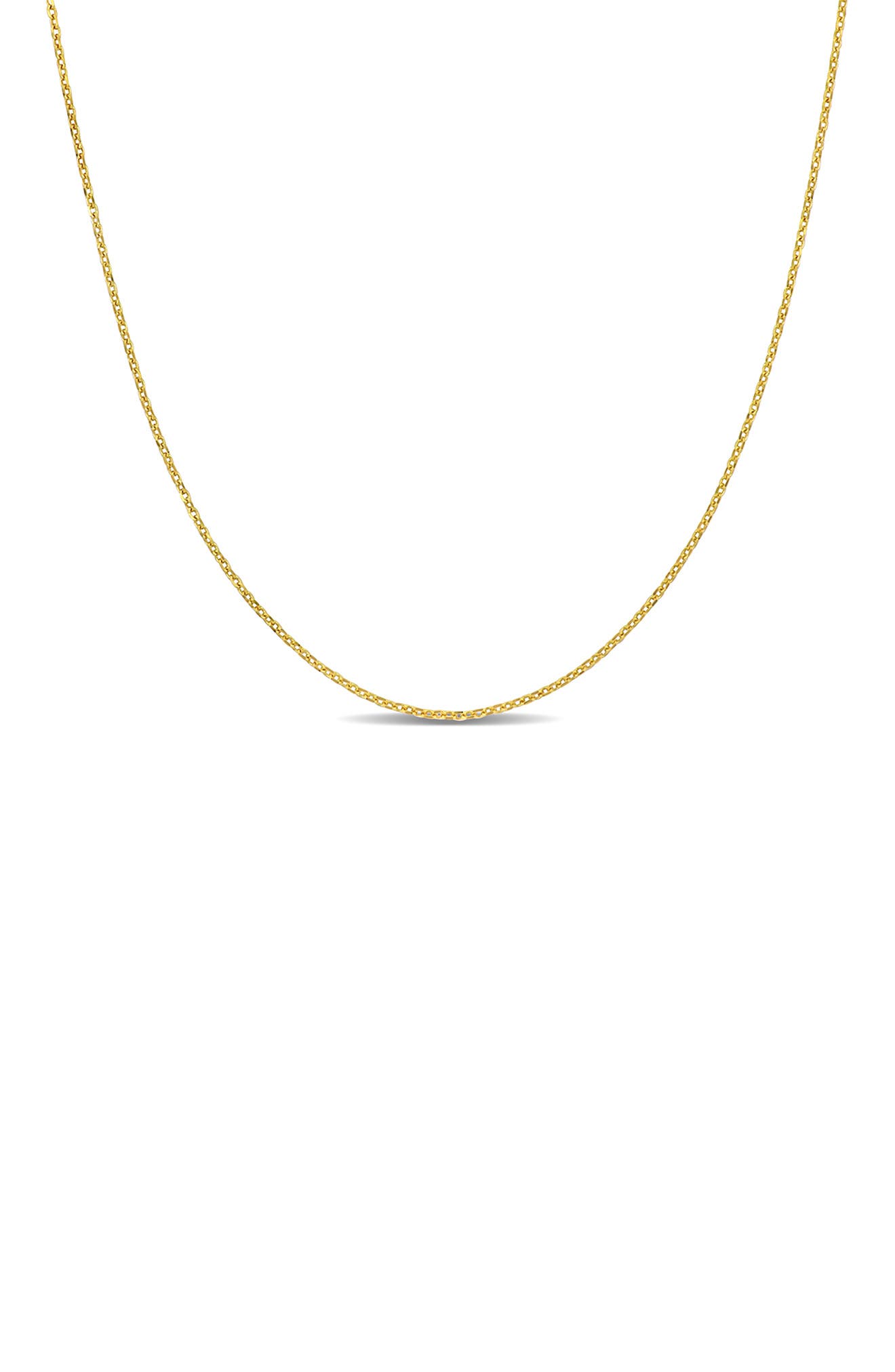 DELMAR Diamond Cut Cable Chain Necklace