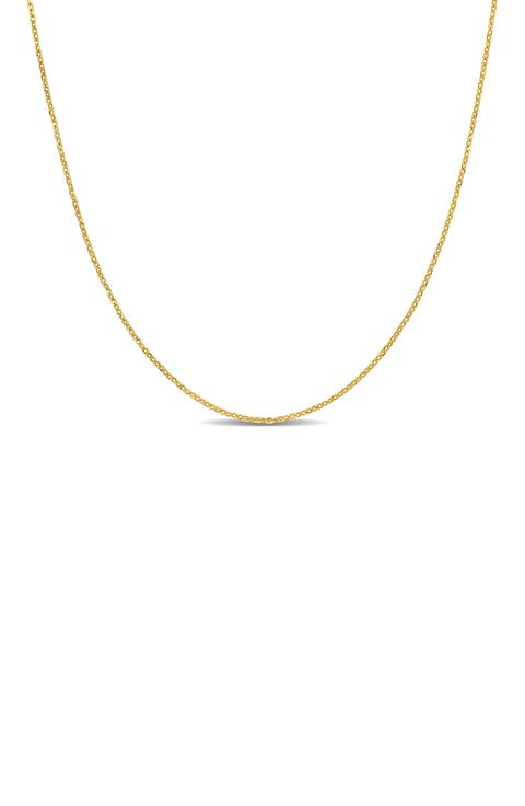 Diamond Cut Cable Chain Necklace