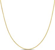 DELMAR Diamond Cut Cable Chain Necklace