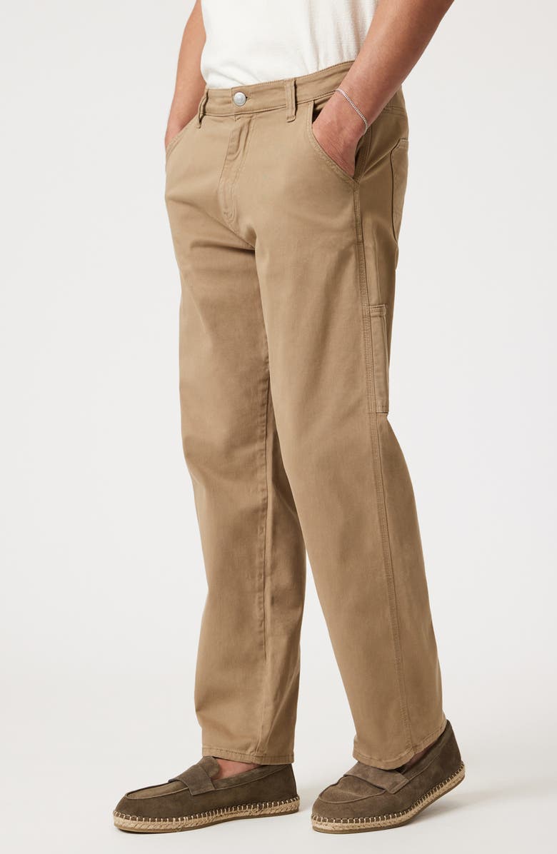 Mavi Jeans Oxford Loose Fit Cotton Stretch Twill Pants, Alternate, color, Khaki Casual Twill