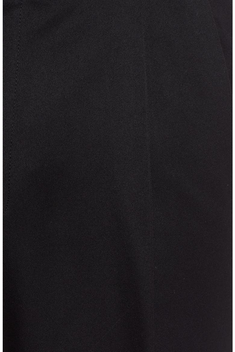 Classic Fit Pleated Microfiber Performance Dress Pants, Alternate, color, BLACK