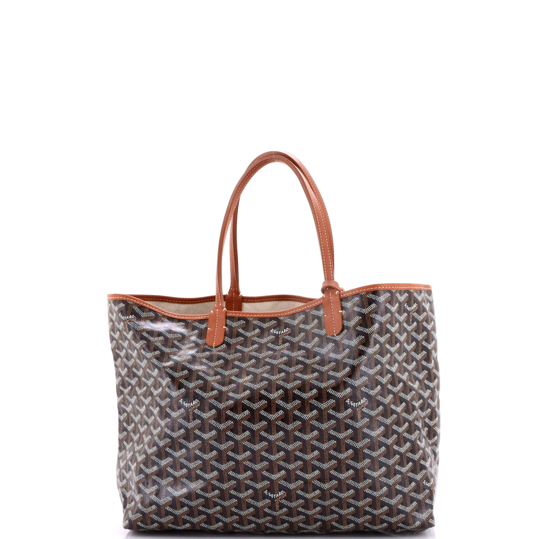Pre-Owned Goyard Saint Louis Tote Coated Canvas PM, Alternate, color, Brown