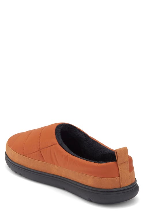Abound Darius Fuax Fur Lined Quilted Clog Slipper In Orange