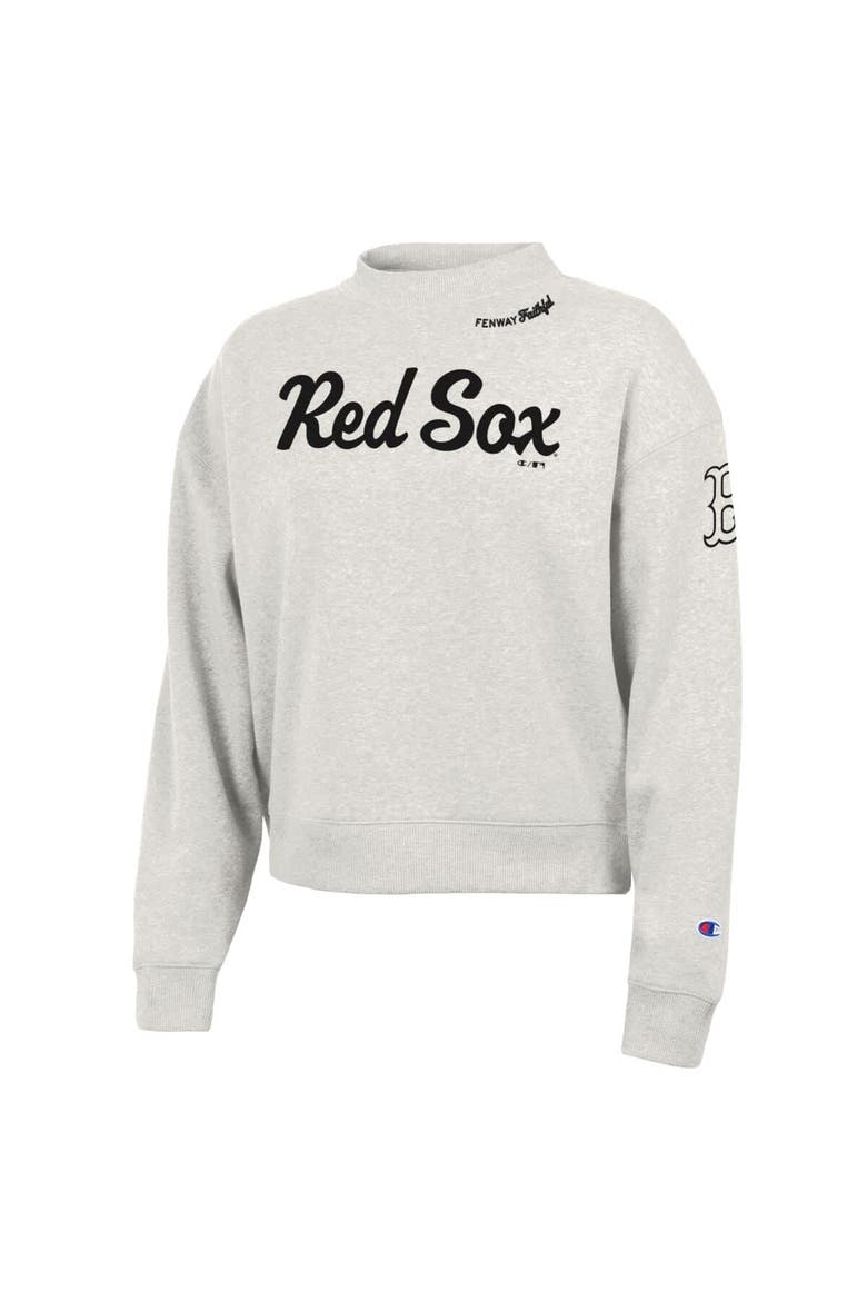 Women's Champion Stone Boston Red Sox Triumph Tri-Blend Sweatshirt, Alternate, color, Stone