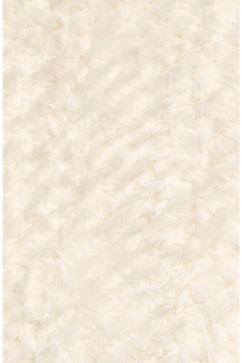 Plume Faux Fur Throw Blanket, Alternate, color, IVORY