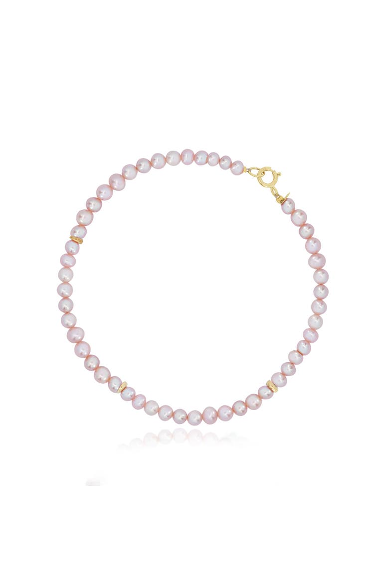 Pink Pearl Round Bead Bracelet, Main, color, Pink Pearl
