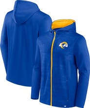 FANATICS Men's Fanatics Branded Royal/Gold Los Angeles Rams Ball Carrier Full-Zip Hoodie