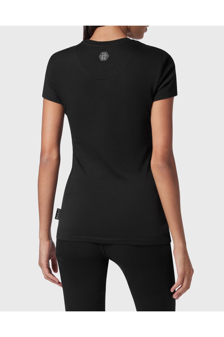 T-Shirt Round Neck Gothic Plein Women, Alternate, color, black
