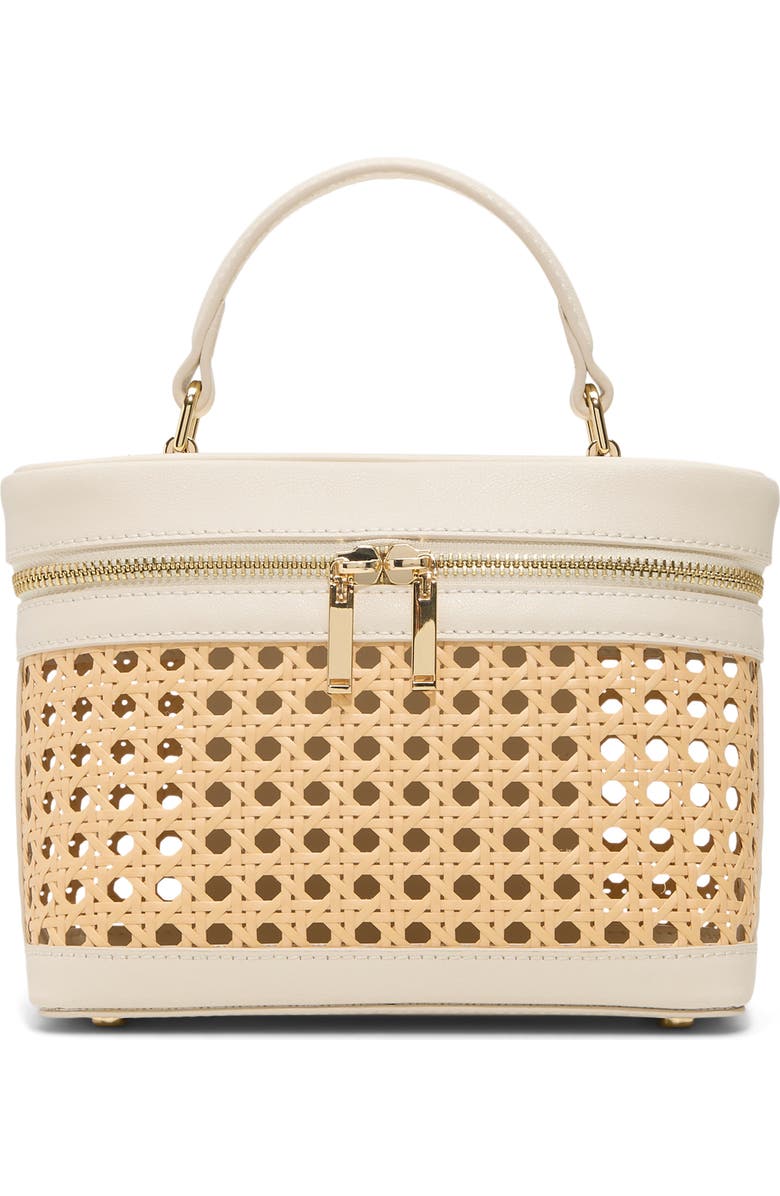 Ted Baker Tia Woven Satchel, Main, color, Natural
