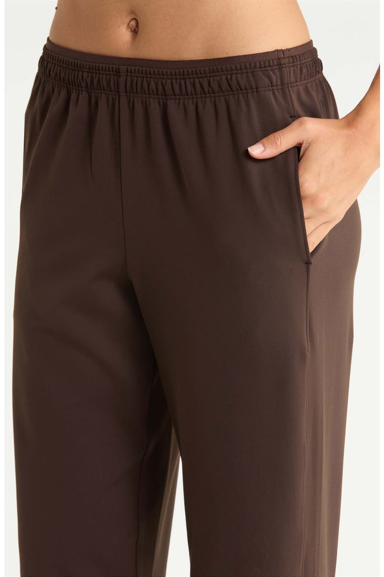 Zen Mid Rise Joggers, Alternate, color, BROWN MOLE