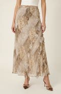 Modenaire Midi Ruffle Skirt
