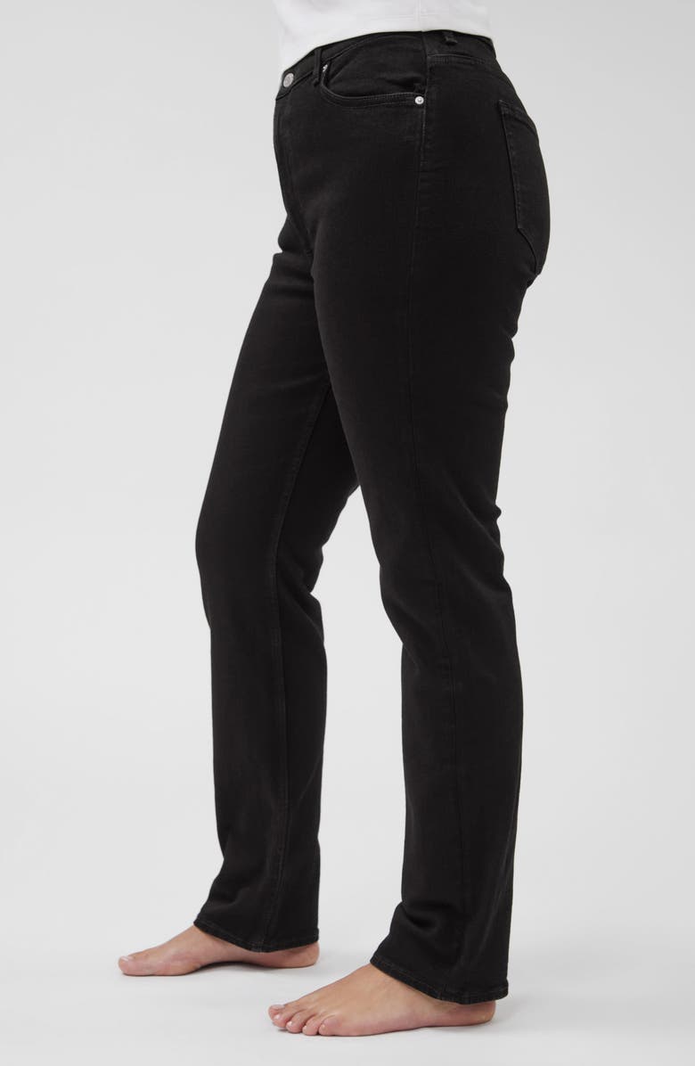 & Other Stories Slim Fit Organic Cotton Blend Crop Jeans, Alternate, color, Black