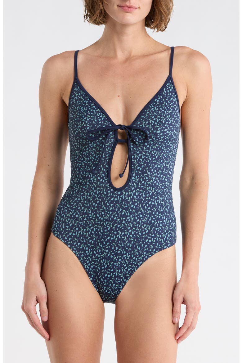 Soleil One-Piece Swimsuit, Main, color, DEEP NAVY