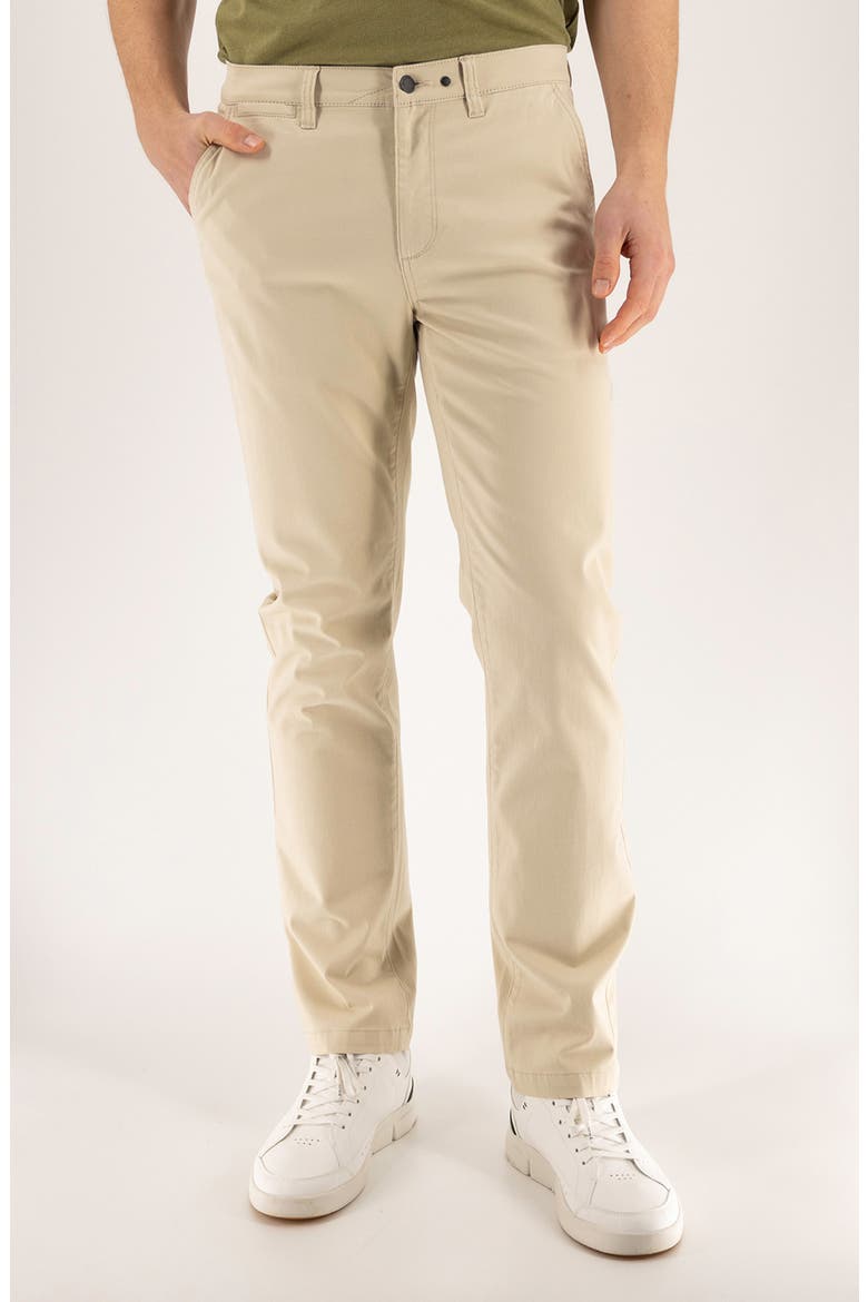 Cotton Stretch Twill Chinos, Main, color, BROWN RICE